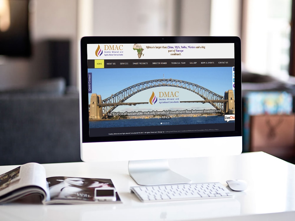 DM Consultant Website Created by Promiza IT Solutions